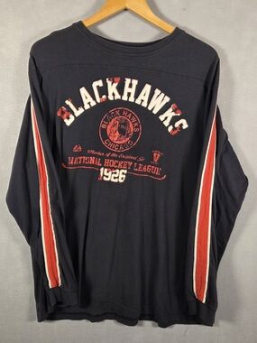 Vintage Chicago Blackhawks long-sleeve T-shirt (L504)